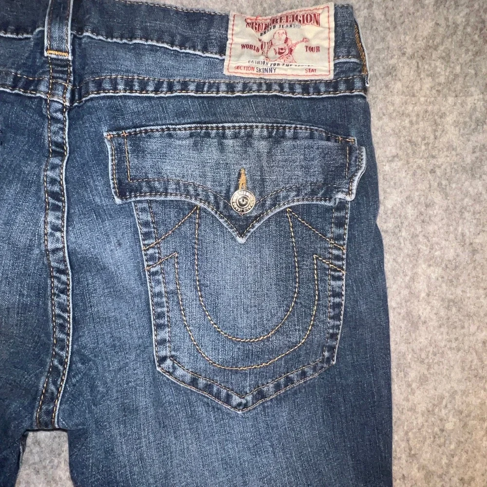 True Religion Men's Section Skinny Dark Wash Denim Jeans Size 38 101004 FGKD